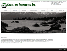 Tablet Screenshot of corestoneengineering.com